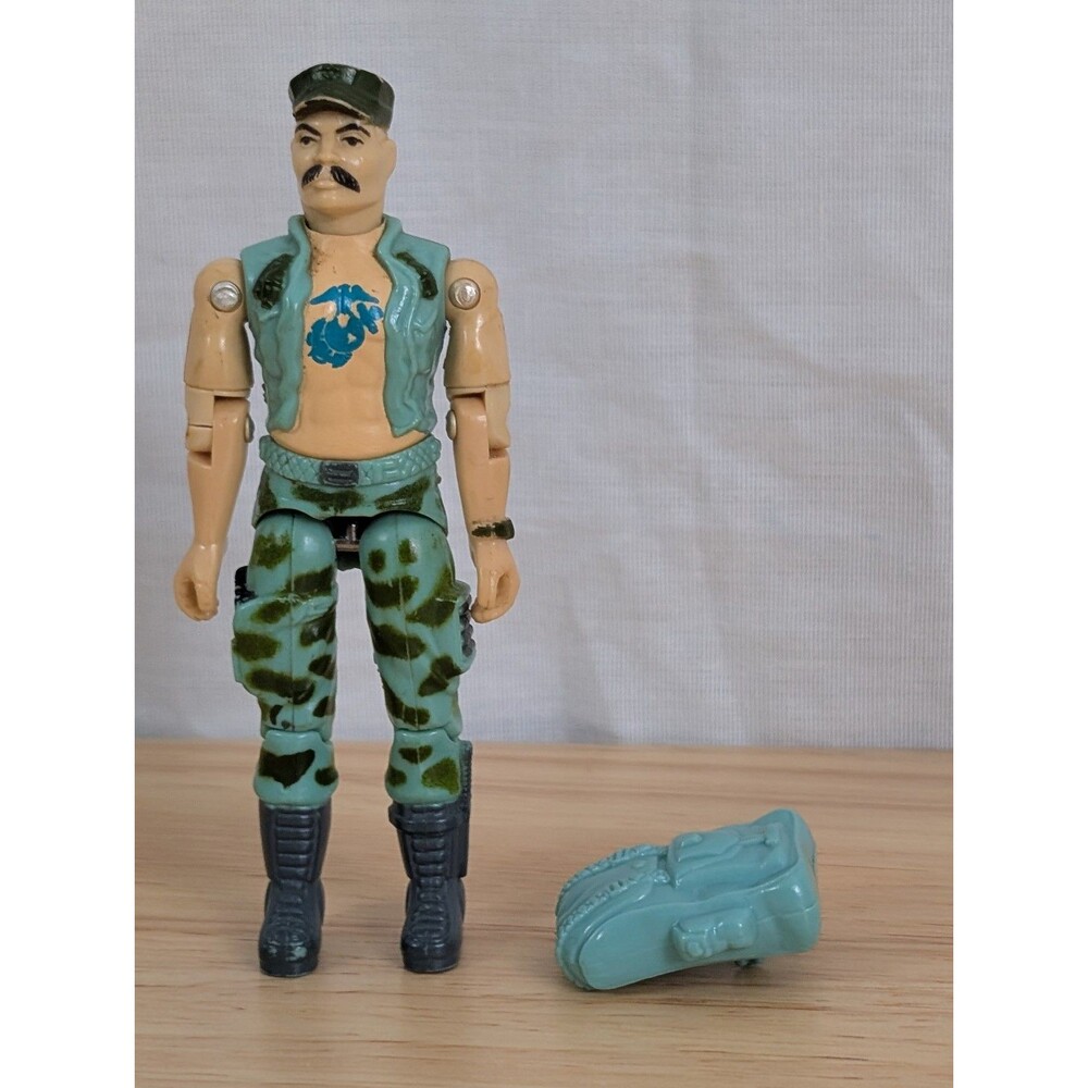 GI Joe 1983 Gung Ho v1 G.I. ARAH Vintage Figure Backpack Gung-Ho